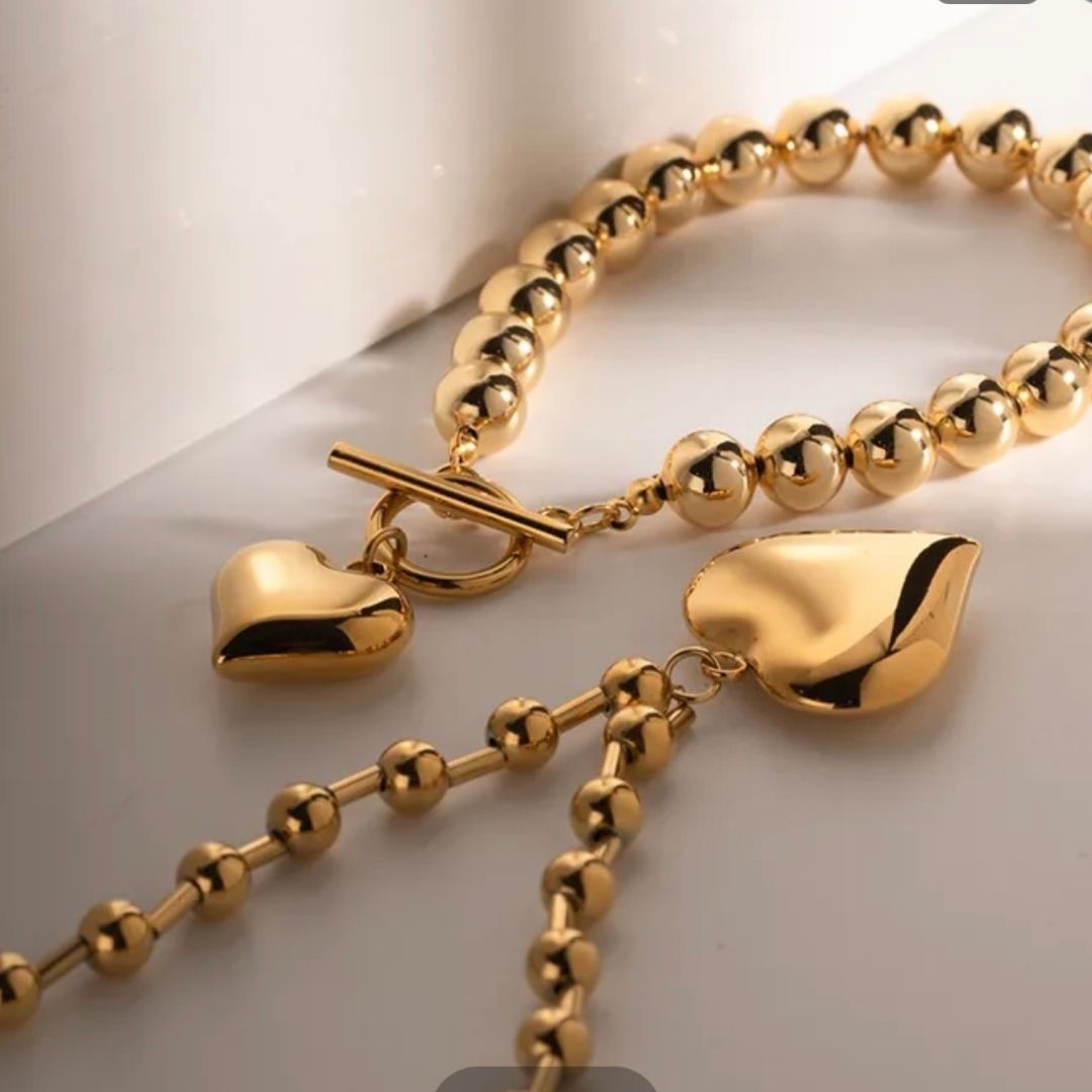 GOLD HEARTY NECKLACE