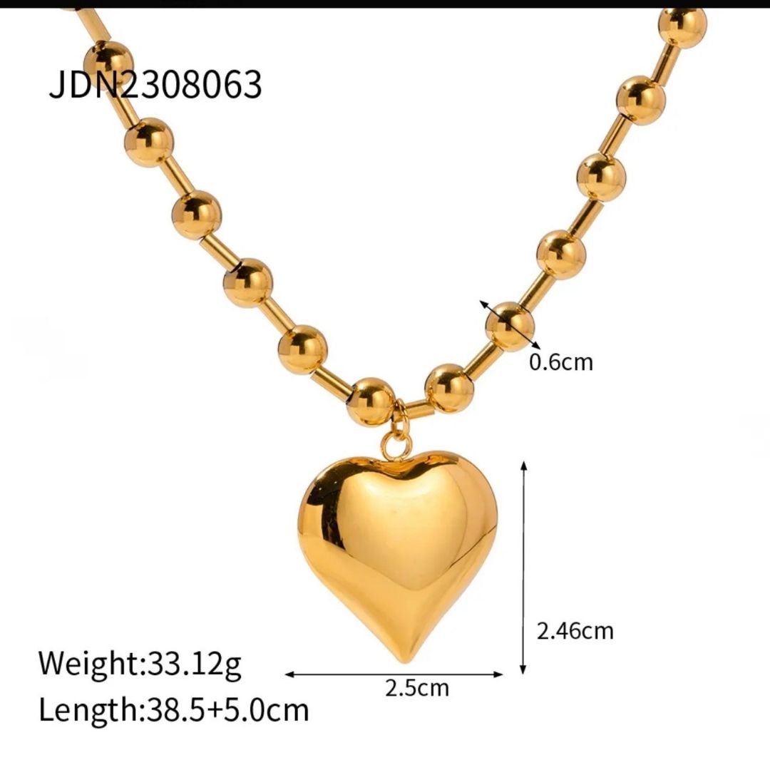 GOLD HEARTY NECKLACE