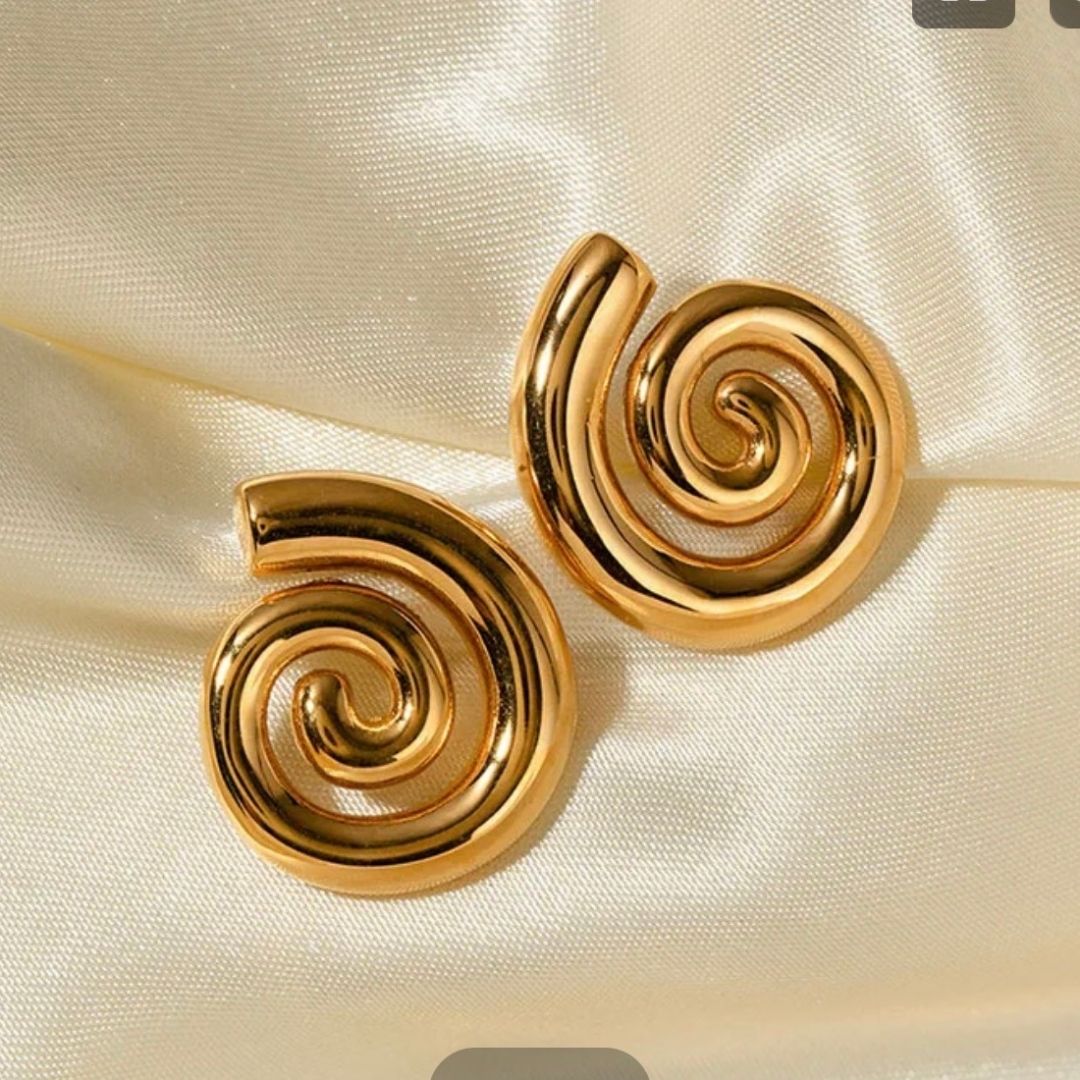 GOLD SPIRAL EARING
