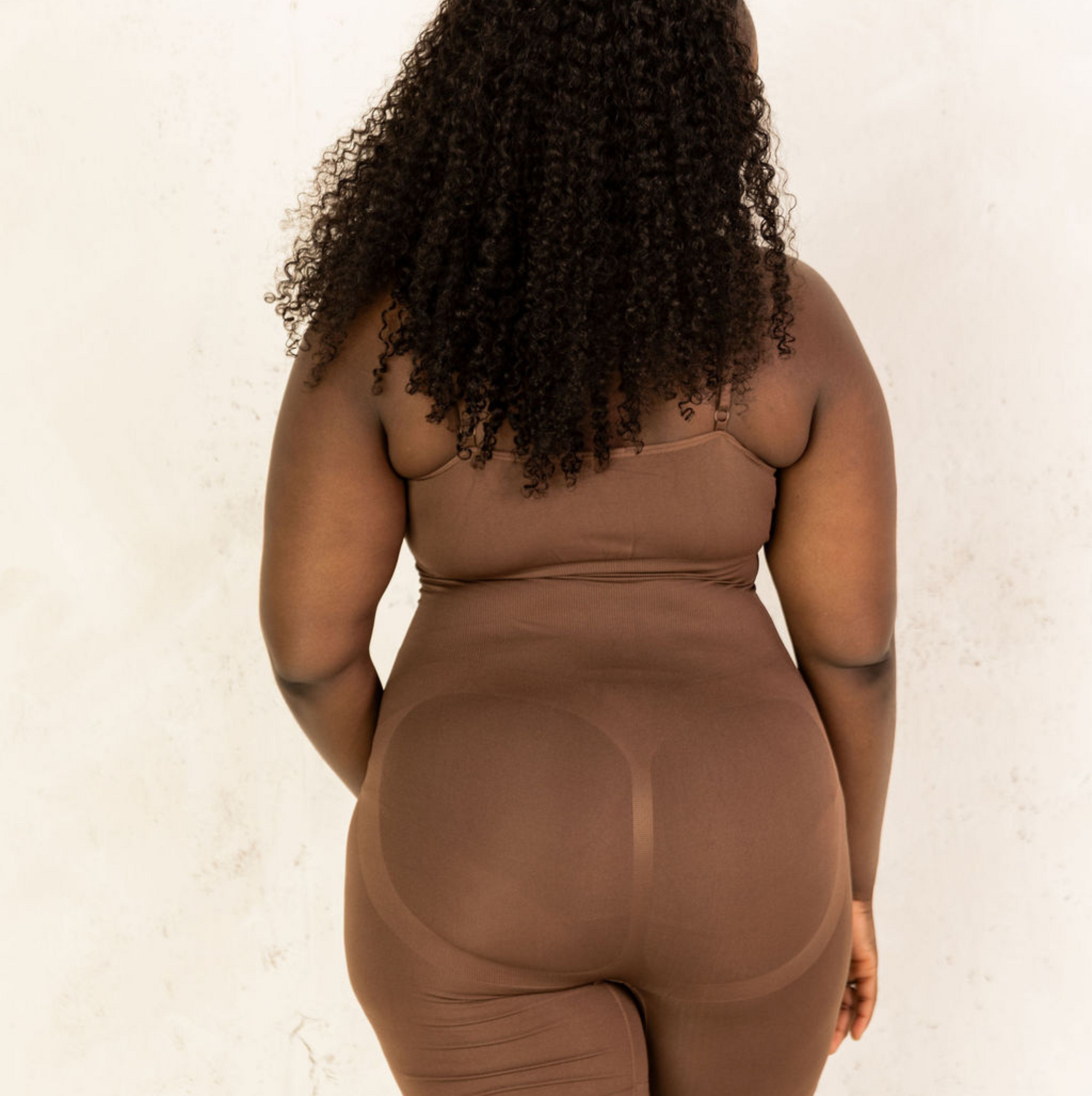 Seamless brown full body shape wear